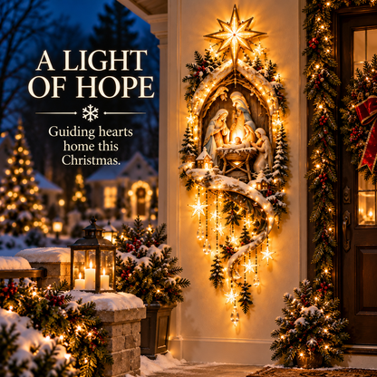 ✨ Bethlehem Light of Hope Nativity Starfall Wall Decor — Guiding Hearts Home This Christmas 🎄