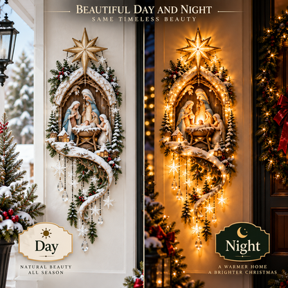 ✨ Bethlehem Light of Hope Nativity Starfall Wall Decor — Guiding Hearts Home This Christmas 🎄
