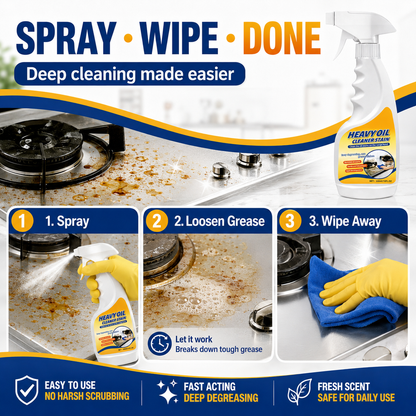 ✨ Spray Away Tough Kitchen Grease