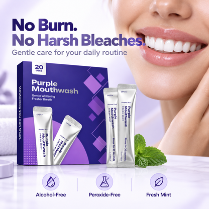 💜 30-Second Purple Mouthwash for a Brighter Smile ✨