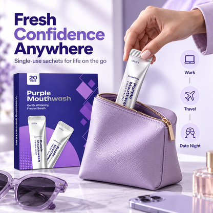 💜 30-Second Purple Mouthwash for a Brighter Smile ✨