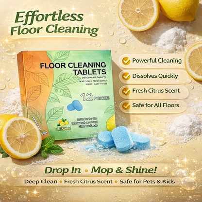 💦Last Day 70% OFF 🔥  Floor Cleaning Tablets - Safe for Wood Tile Marble Quick Dry