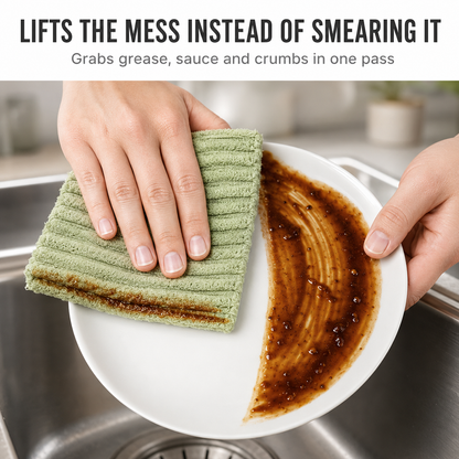 🌿 Reusable Bamboo Kitchen Towels – Tear, Wipe, Wash & Use Again⏳