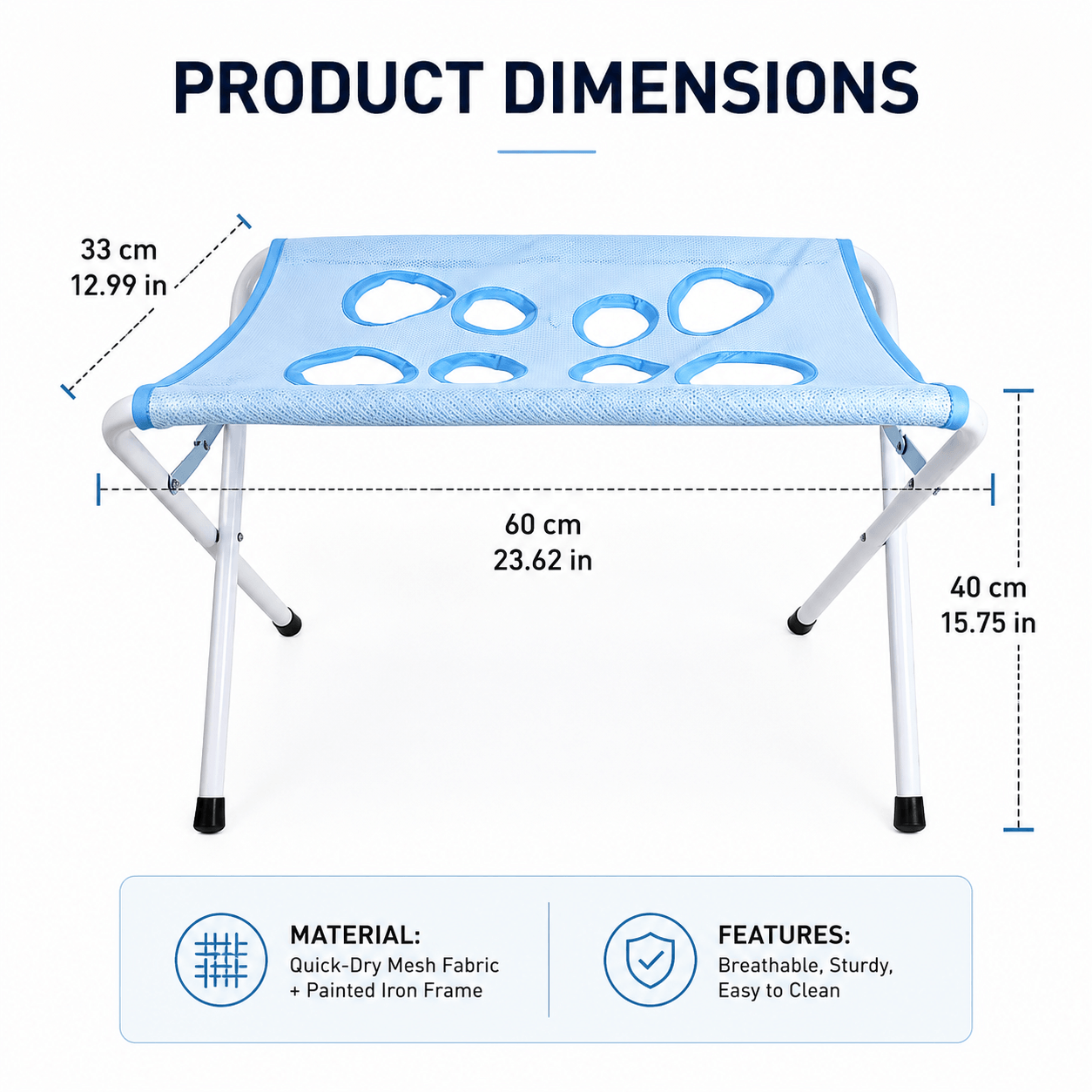 Foldable Pet Grooming Hammock Stand for Cats & Dogs
