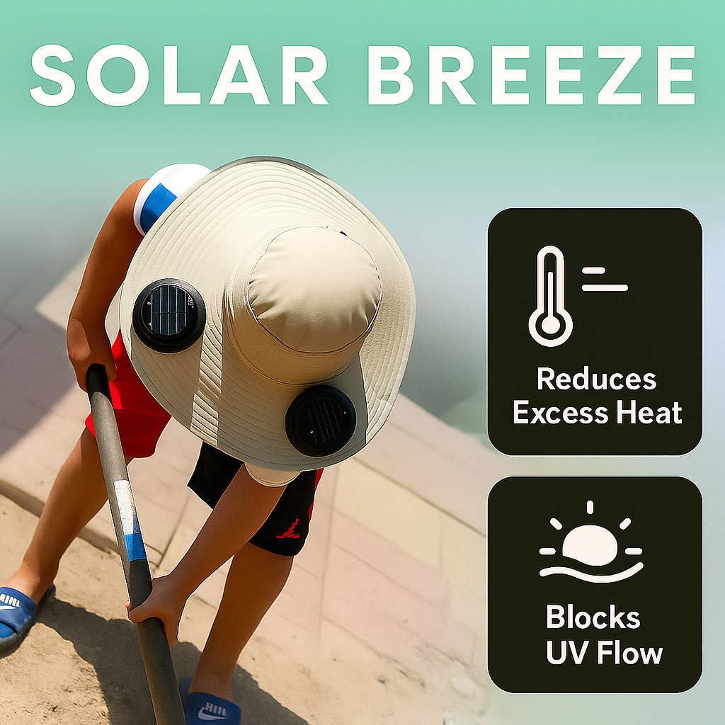 😎 Solar-Powered Cooling Hat 🌞Keeps You Chill❄️
