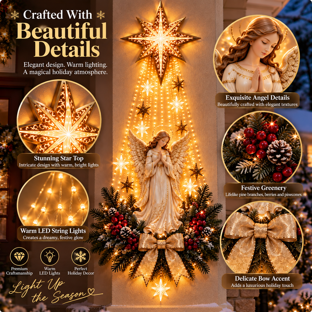 👼Angel Christmas Wall Ligh