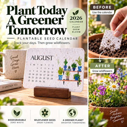 🌱Eco-Friendly Plantable “Timeless” Seed Calendar 2027🍀