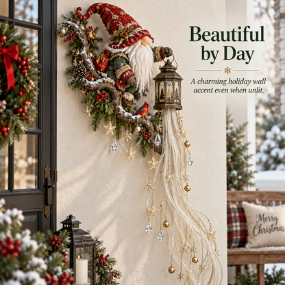 🔥 Last Day 49% OFF🎄 Gnome Lanternfall Wall Light™ – Long Cascading Christmas Wall Decor 🏮
