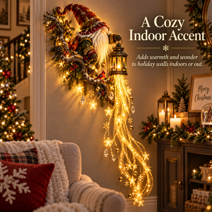 🔥 Last Day 49% OFF🎄 Gnome Lanternfall Wall Light™ – Long Cascading Christmas Wall Decor 🏮