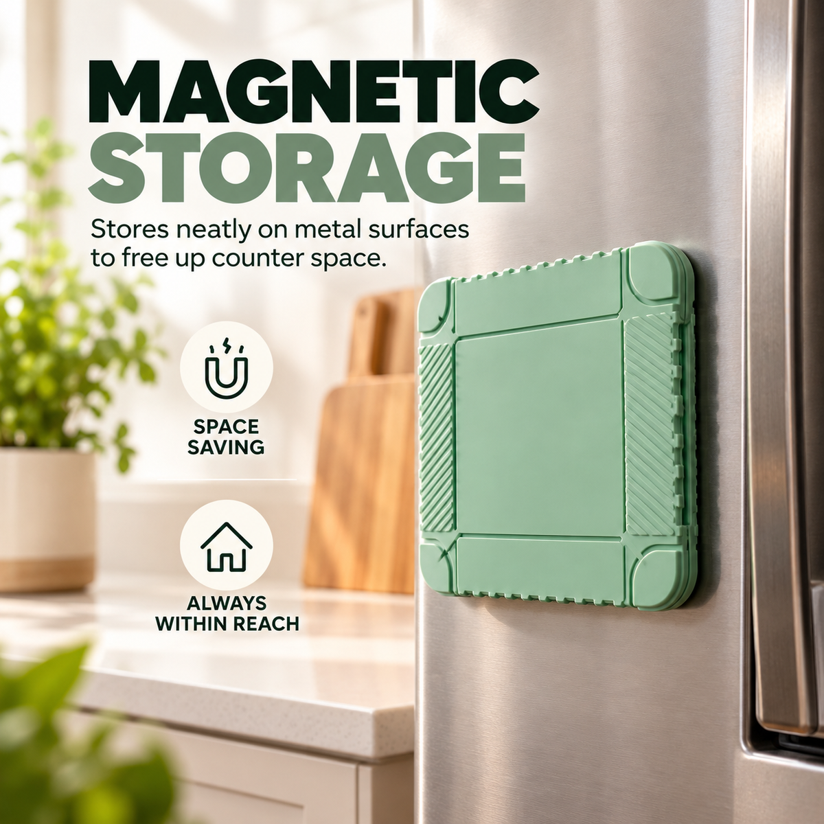 🔥 2-in-1 Magnetic Heat-Resistant Pot Mat & Tray 🛒
