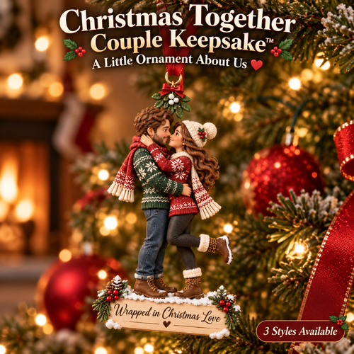 🎄 Christmas Together Couple Keepsake™ – Romantic Holiday Ornament ❤️