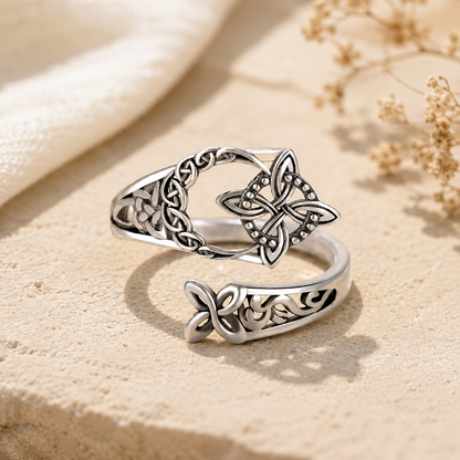 🎁 Celtic Knot Ring - Perfect Gift for Her✨