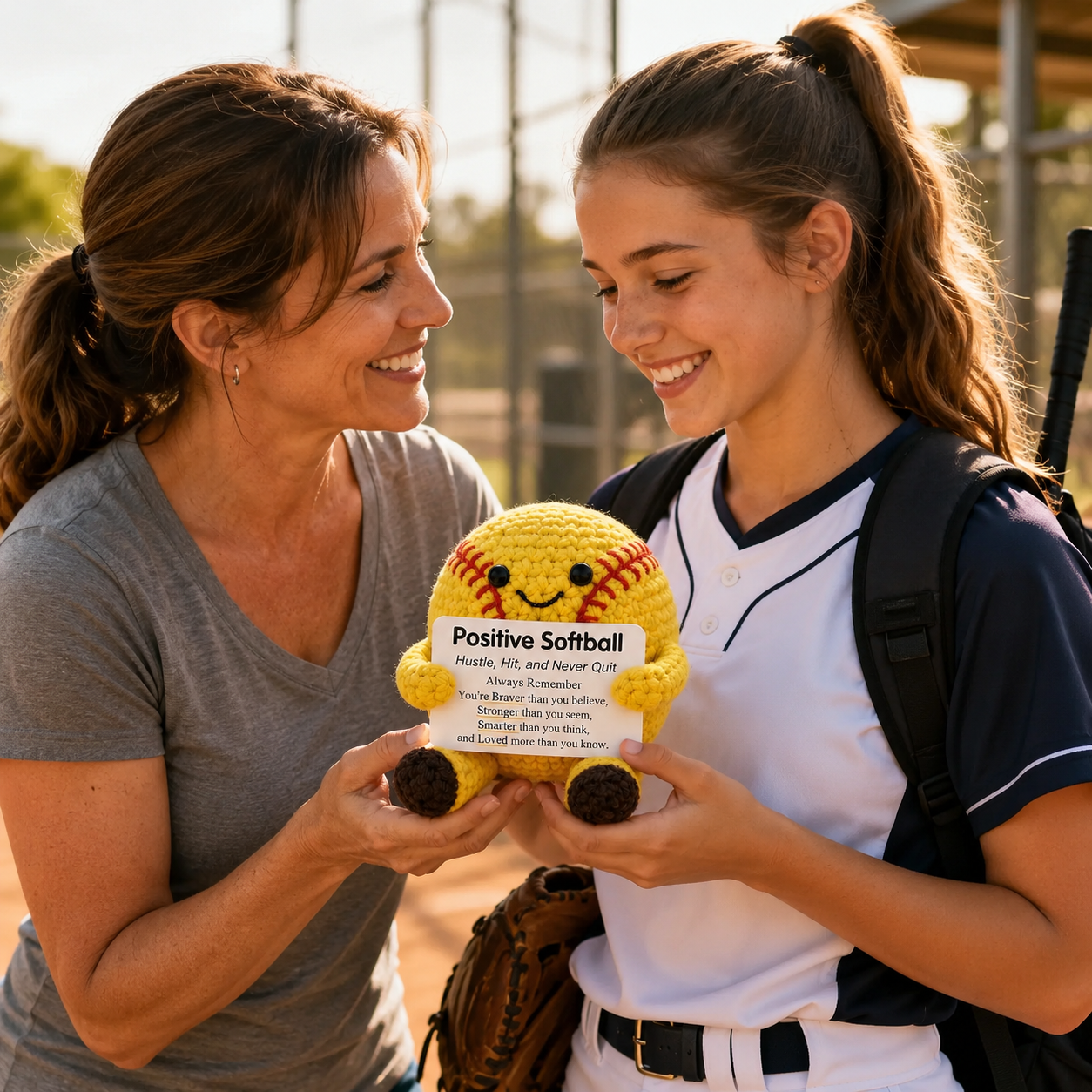 A Tiny Softball Buddy That Reminds Her She’s Stronger Than She Thinks