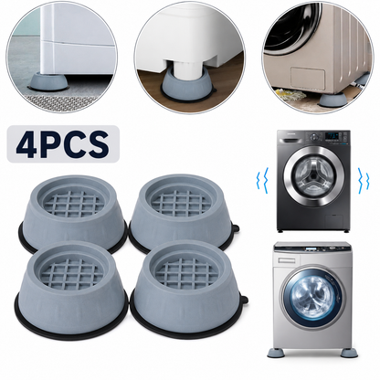 ⚡ Last Day 47% OFF – 4PCS Anti Vibration Washing Machine Mats Support Anti-Slip Rubber Feet Base Pads