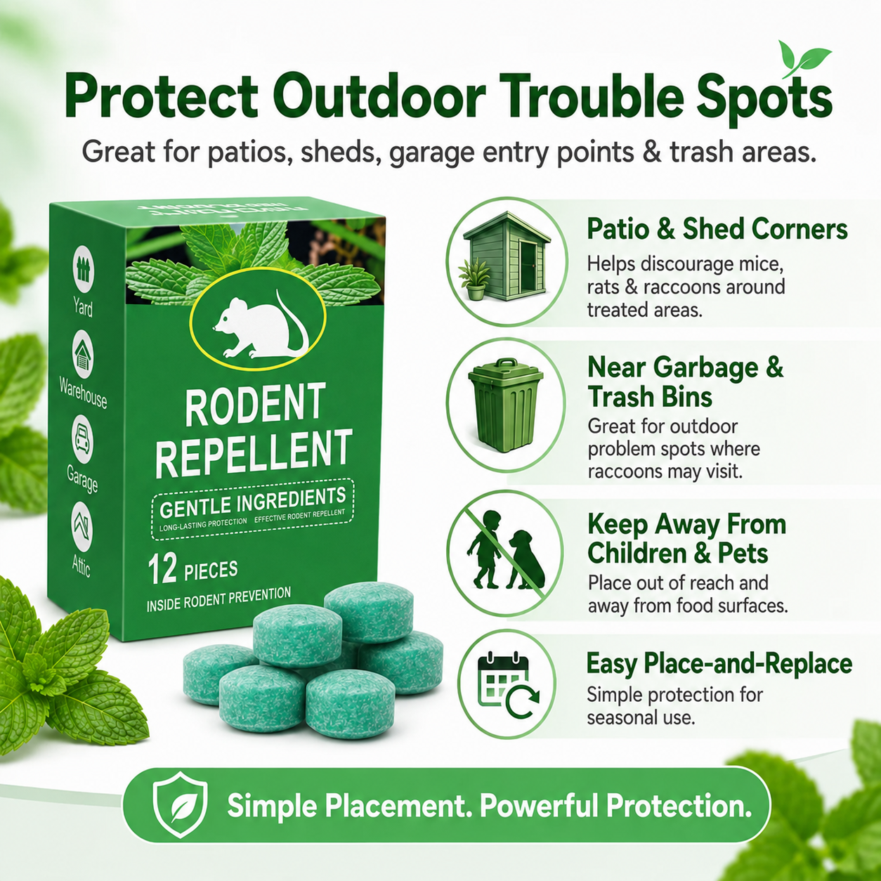 🔥50% OFF Today!🔥Popular & Trusted Peppermint Oil Repellent!Fast-acting🔥
