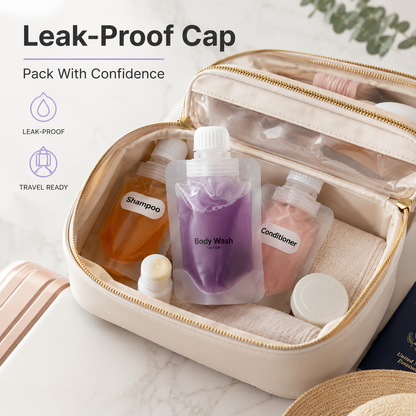 ✈️ Travel Sale-Leak Proof Toiletry Sample Bags