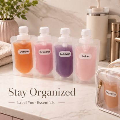✈️ Travel Sale-Leak Proof Toiletry Sample Bags