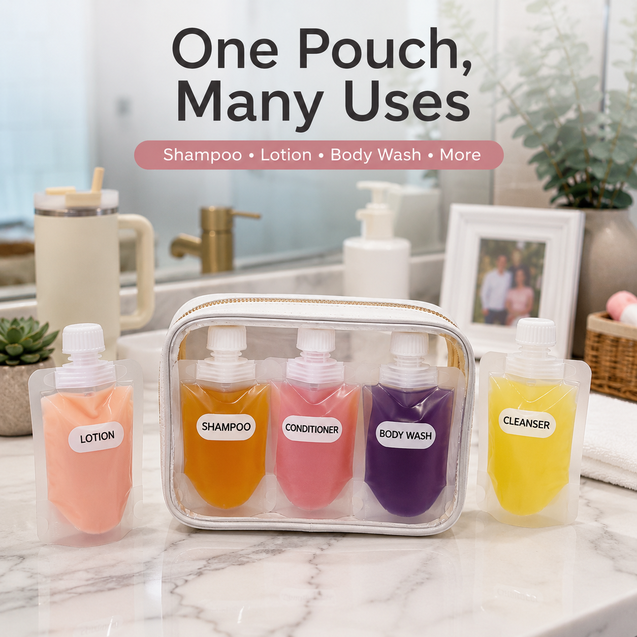 ✈️ Travel Sale-Leak Proof Toiletry Sample Bags
