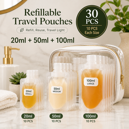 ✈️ Travel Sale-Leak Proof Toiletry Sample Bags