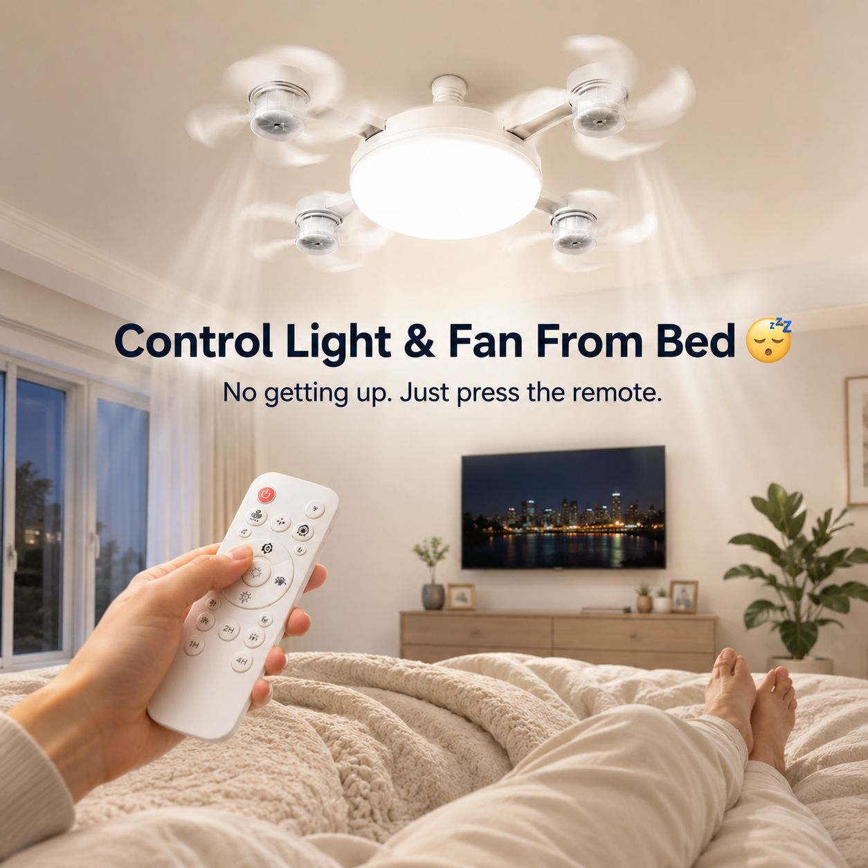 🔥 2026 New E27 Socket Ceiling Fan Light