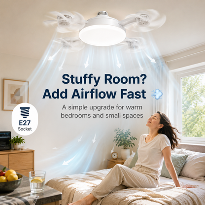 🔥 2026 New E27 Socket Ceiling Fan Light