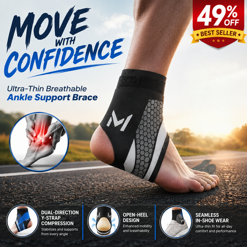 🔥Summer Limited-Time 50% OFF 🎁-Ultra Thin Breathable Ankle Support Brace