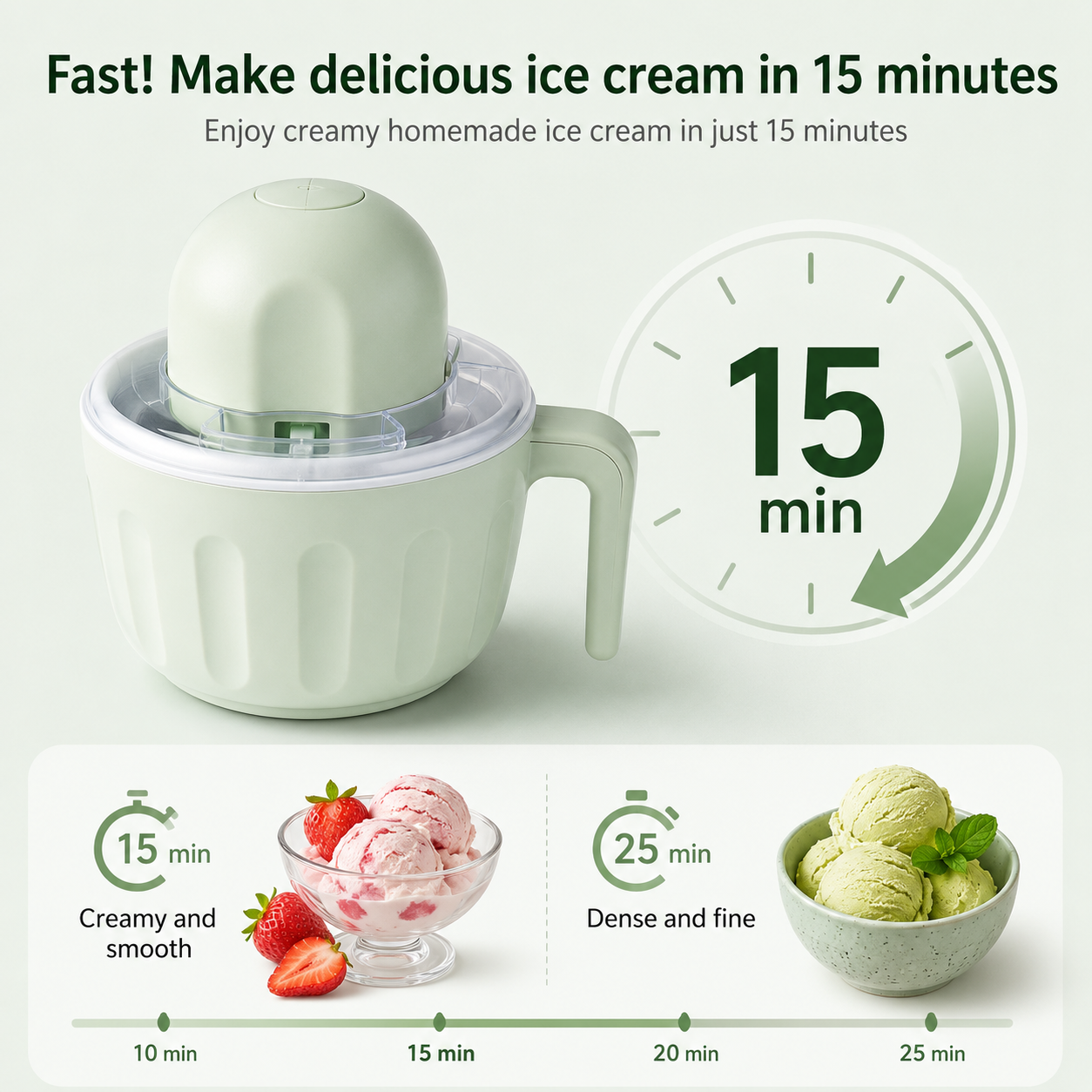 🍨Small Home Mini Ice Cream Maker