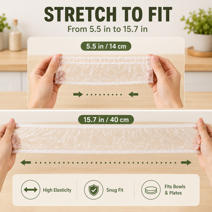 🍽️Summer Limited-Time 50% OFF 🍽️100PCS Disposable Stretch Food Covers for Bowls & Plates