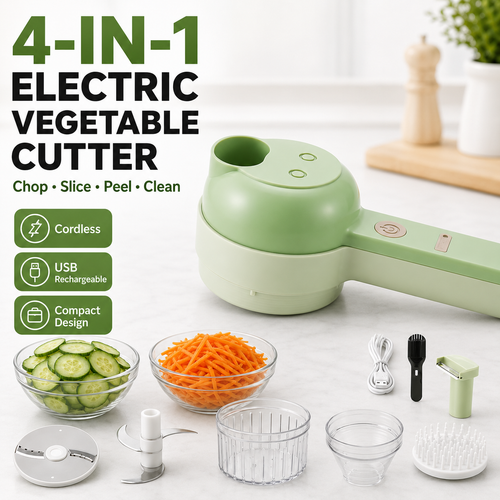 4-in-1 Cordless Prep Chopper — Chop, Slice & Prep Faster