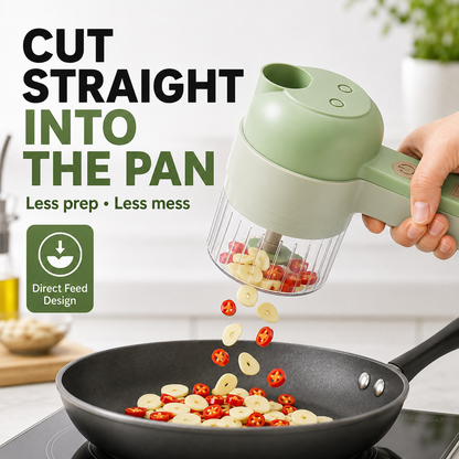 4-in-1 Cordless Prep Chopper — Chop, Slice & Prep Faster