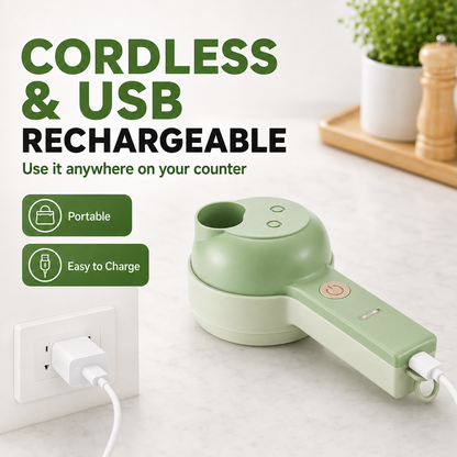 4-in-1 Cordless Prep Chopper — Chop, Slice & Prep Faster