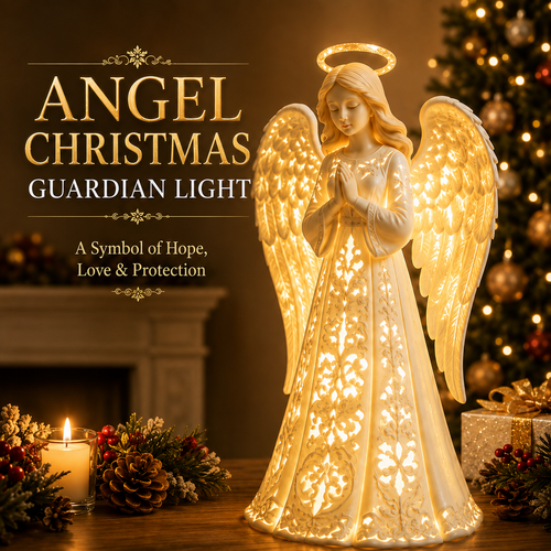 🪽✨ Angel Christmas Guardian Light – A Symbol of Hope, Love & Protection