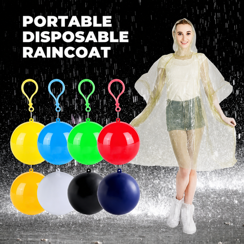 ☔ Portable Compact Raincoat – Pocket Emergency Rain Poncho