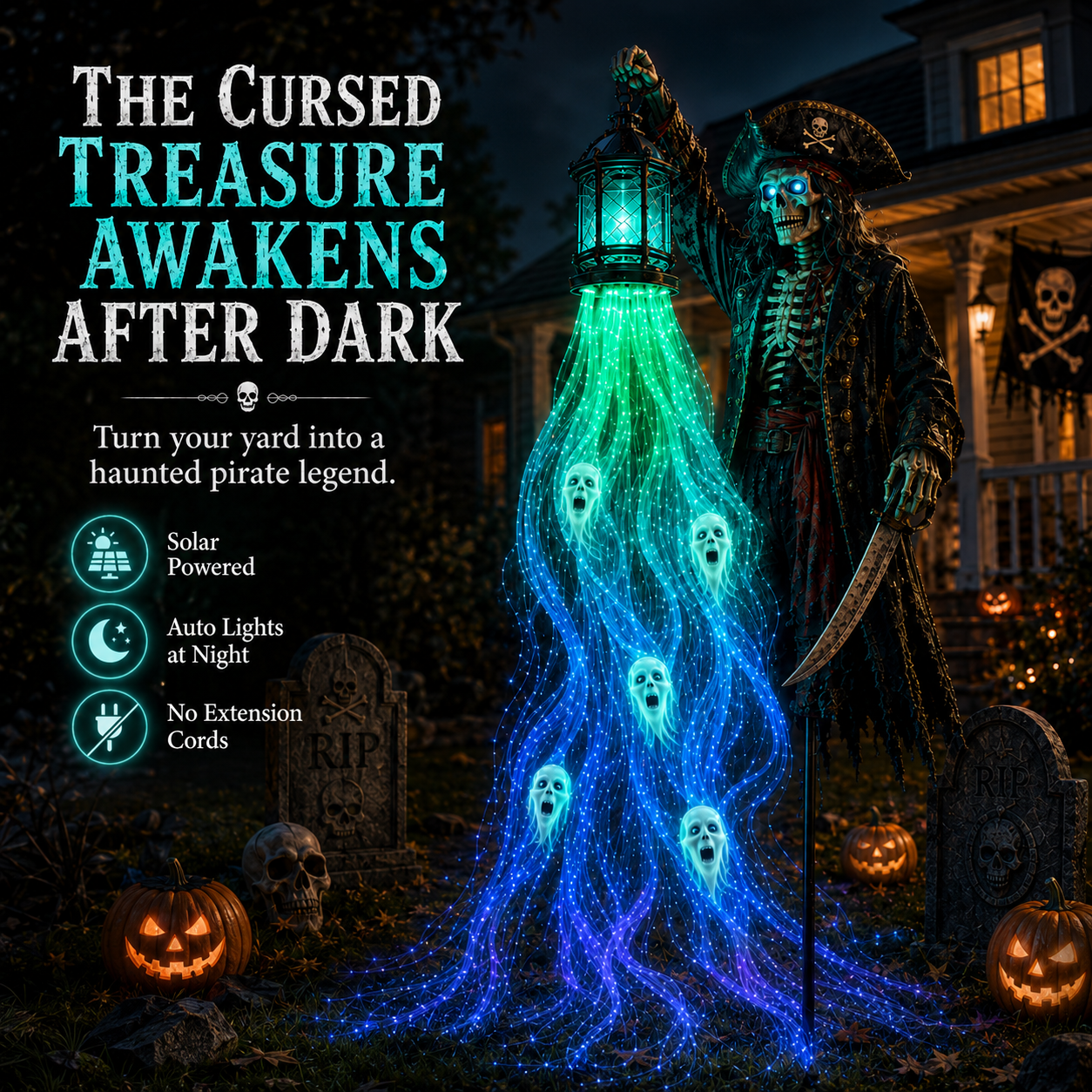 🔥 Today Only: 49% OFF 💀Animated Halloween Soul Harvester Garden Light Collection