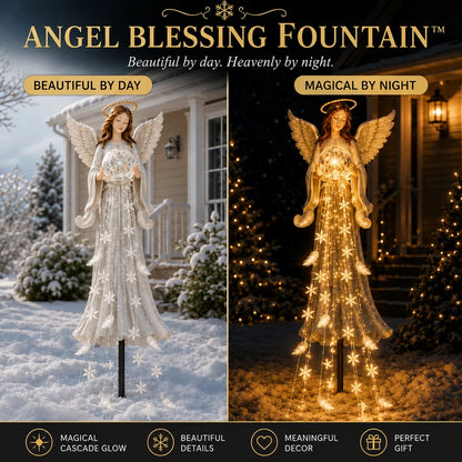 ✨ Angel Blessing Fountain– Solar Cascading Angel Garden Light 👼