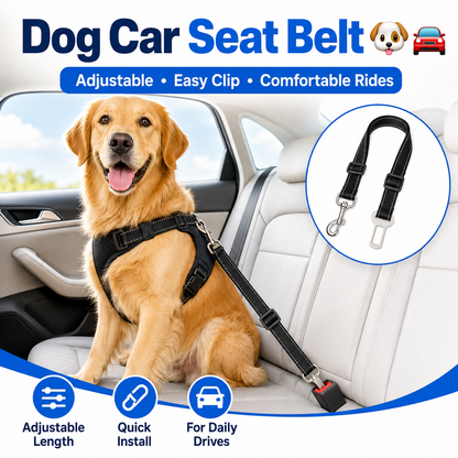 Adjustable Dog Car Seat Belt 🐶🚗
