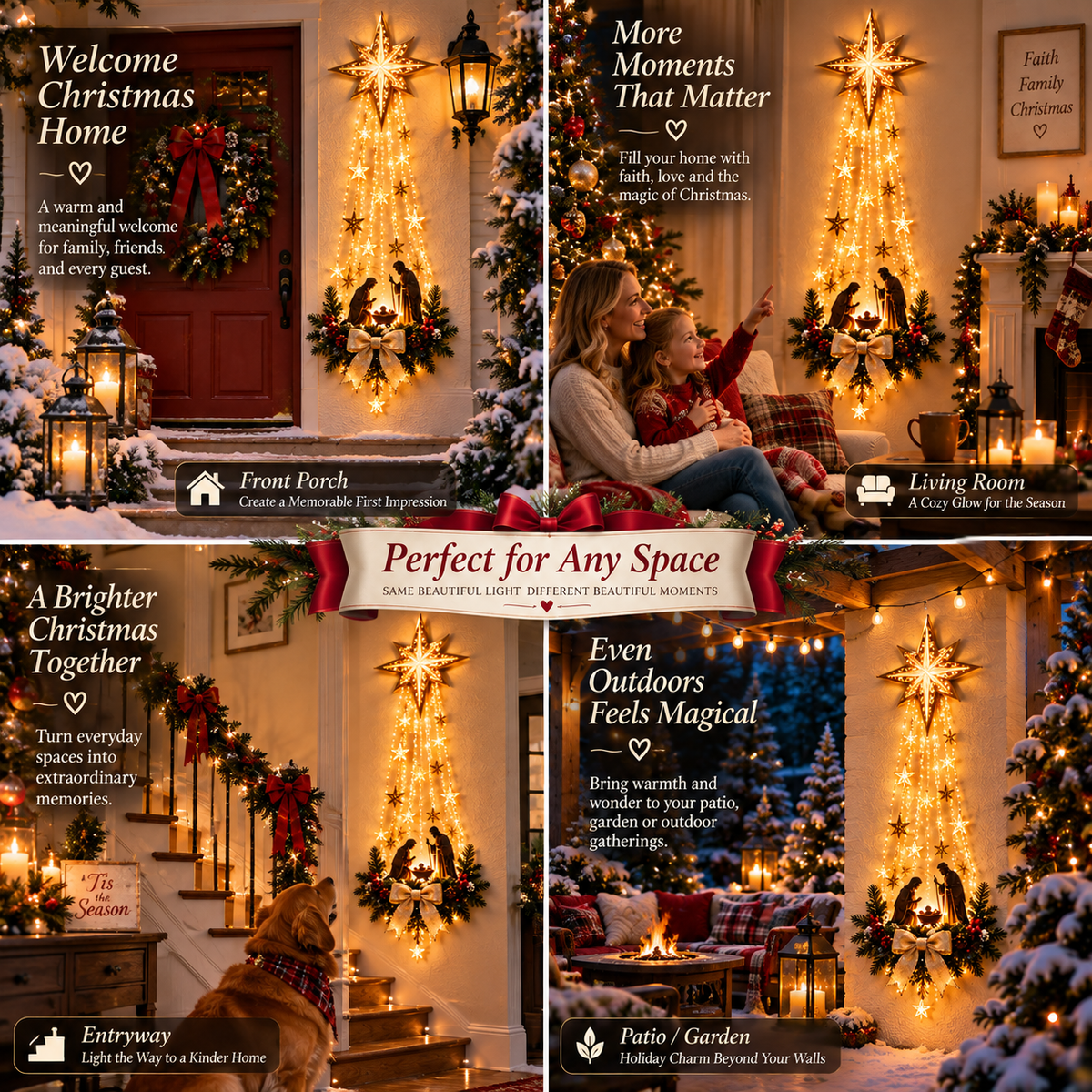 Bethlehem Star Christmas display locations