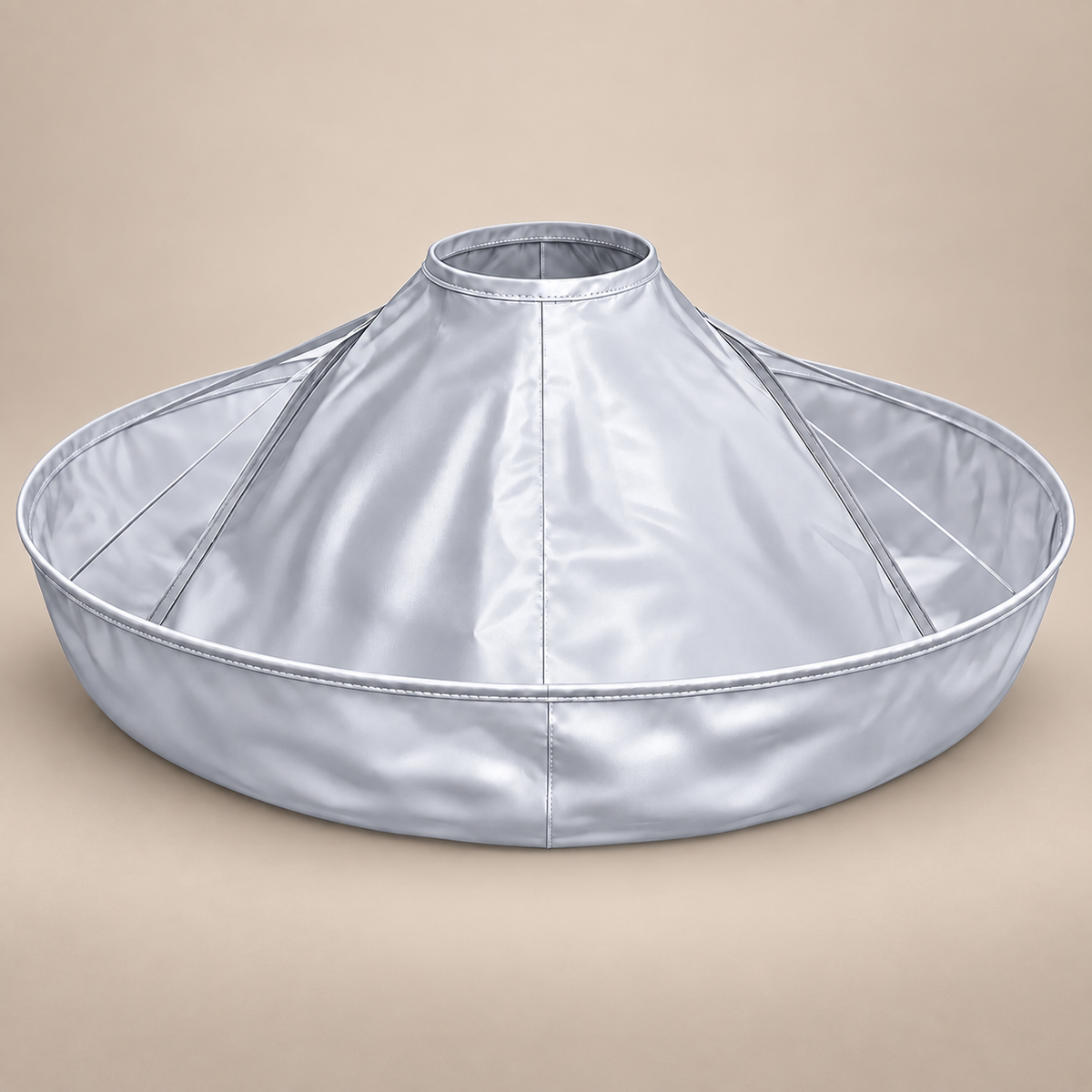 ✂️ Foldable Hair Catch Cape – Memory Steel Ring for Instant Mess-Free Grooming 🌀