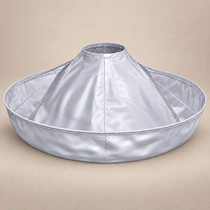 ✂️ Foldable Hair Catch Cape – Memory Steel Ring for Instant Mess-Free Grooming 🌀