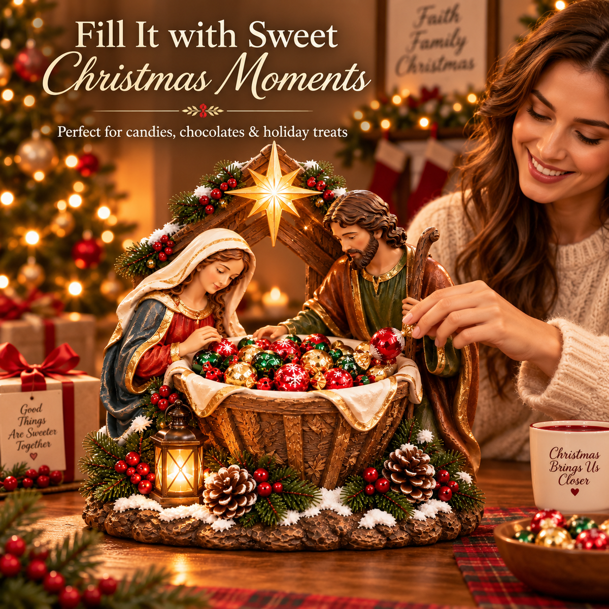 ✨Last Day 49% OFF✝️ Nativity Blessing Bowl✈️