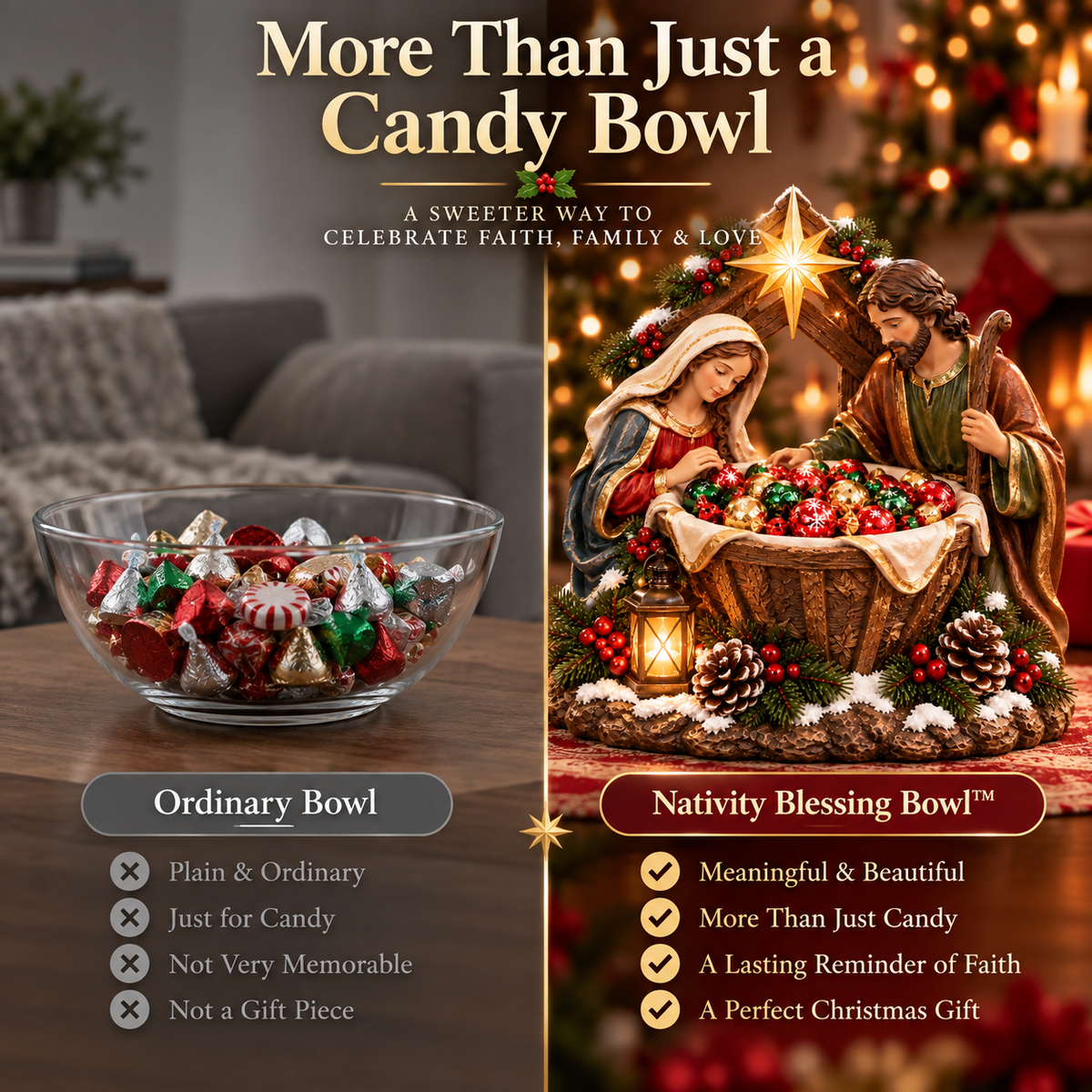 ✨Last Day 49% OFF✝️ Nativity Blessing Bowl✈️