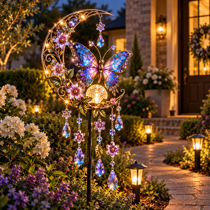 🔥Last Day 49% OFF🔥Cross & Lily Solar Garden Light™ | Christian Faith Garden Stake ✝️✨