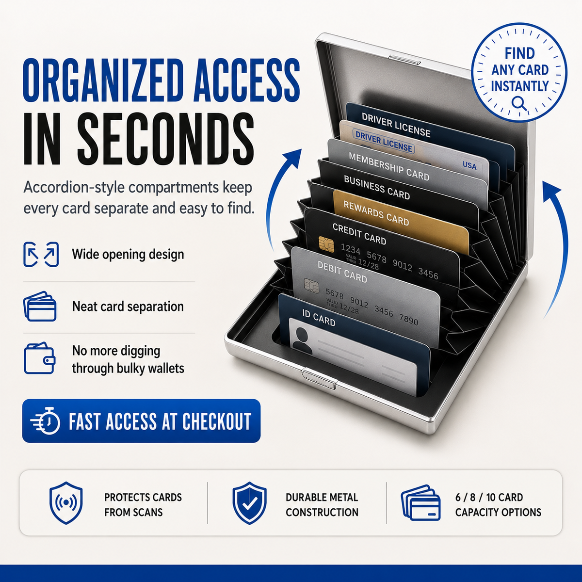 Tyiipro™ RFID Blocking Metal Card Holder