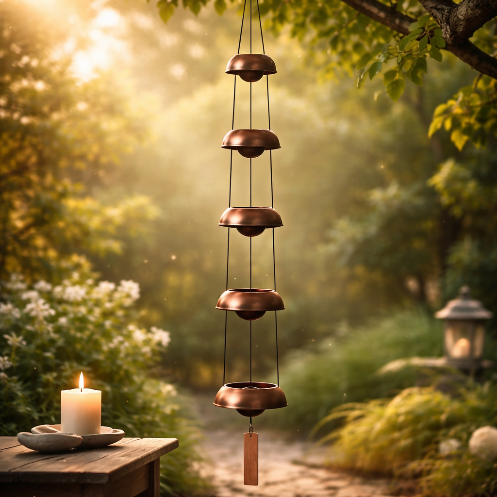 🎐 Zen Copper Pagoda Wind Chimes🌿 – Bring Peace & Harmony to Your Home & Garden