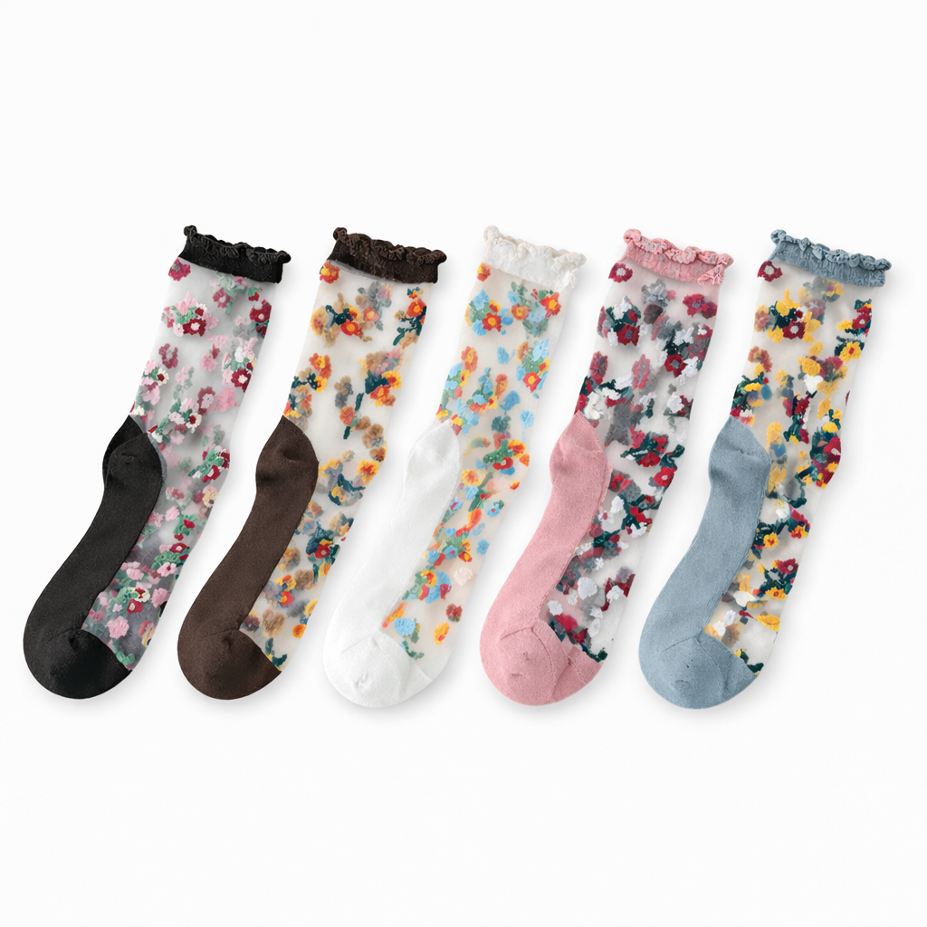 ✨Vintage Floral Sheer Summer Socks  – 50% OFF Today Only! ✨