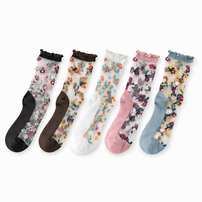 ✨Vintage Floral Sheer Summer Socks  – 50% OFF Today Only! ✨