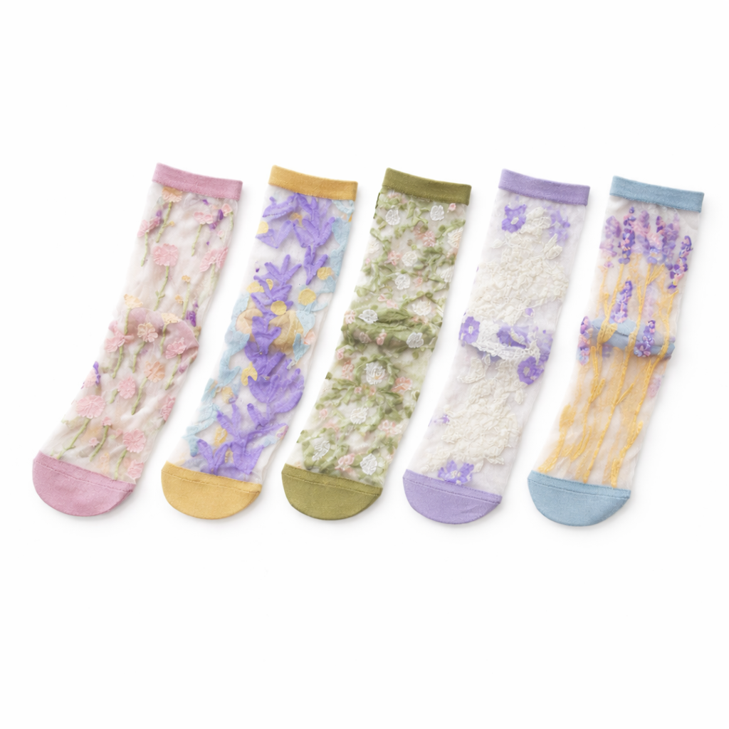 ✨Vintage Floral Sheer Summer Socks  – 50% OFF Today Only! ✨