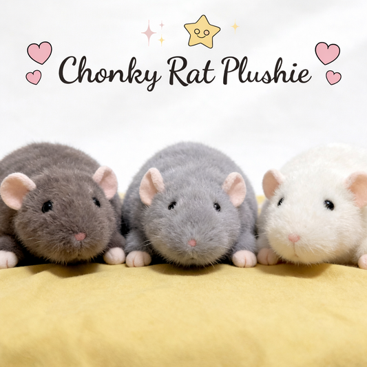 💛Chonky Rat Plushie – Soft & Huggable | 50% OFF Today