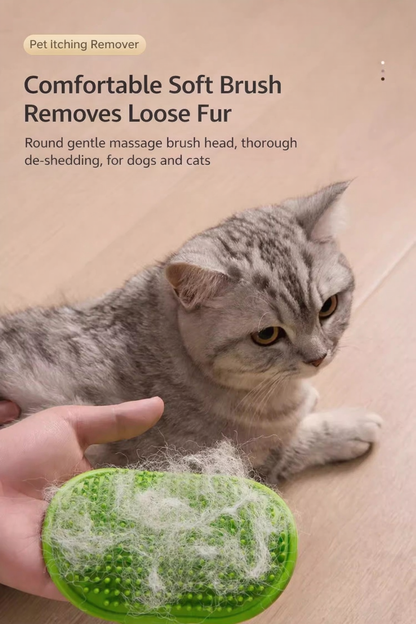 🔥4-in-1 Silicone Cat Brush Set, Scratcher Massager Deshedding Bath Tool for Cats & Dogs