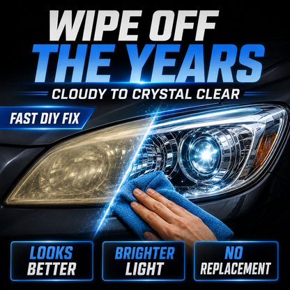 ✨ Mother's Day Sale 70% OFF🚘Automotive Headlamp Restoration Fluid Kit